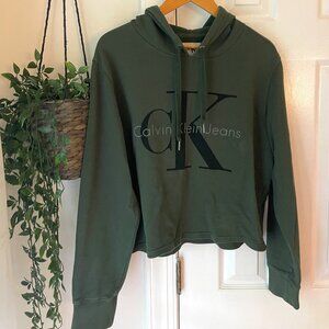 CALVIN KLEIN JEANS Cropped Activewear Hoodie size S